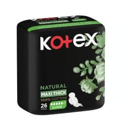 Kotex Natural Cotton Maxi Thick Super with Wings