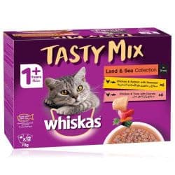 Whiskas Tasty Mix Land & Sea Collection In Gravy Pack Of 12