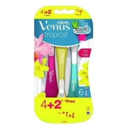 Gillette Venus Tropical Women's Shaver 4+2 Free