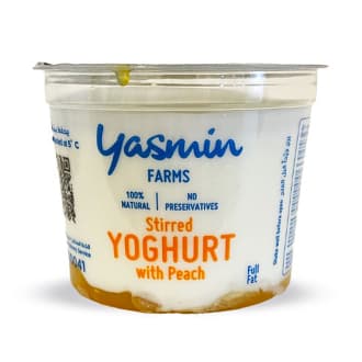 Yasmin Farms Stirred Yoghurt With Peach Cup