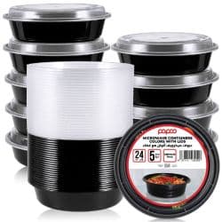 Microwave Container Assorted Colors Round