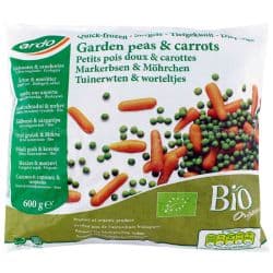 Ardo Organic Frozen Garden Peas and Carrots