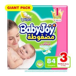 BabyJoy Diaper Size 3 Medium 6-12kg 84pcs