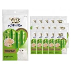Purina Fancy Feast Kiss Pumpkin Flakes Chicken Puree Wet Cat Treat