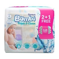 Sanita Bambi Everyday Clean Baby Wet Wipes