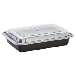 Sultan Microwave Container Rectangle Black with Lid