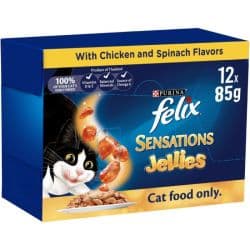Felix Sensations Jellies Chicken & Spinach Flavor