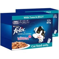 Felix Kitten With Tuna In Jelly