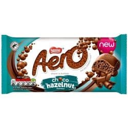 Aero Hazelnut Chocolate Bar 90g