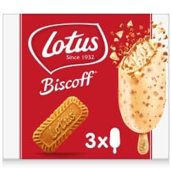 Lotus Biscoff White Chocolate Ice Cream Sticks