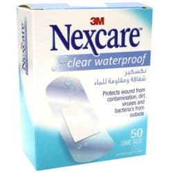 Nexcare Clear Waterproof Bandages 50pcs