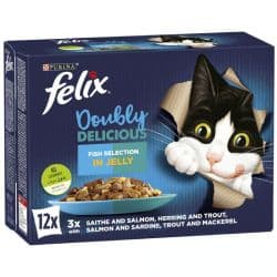 Felix Doubly Delicious Fish Selection Adult Wet Cat Food