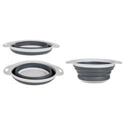 Kinvara Round Strainer White And Grey