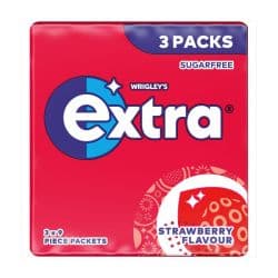 Extra Strawberry Flavour Sugarfree Chewing Gum