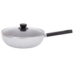 Bernardo Press Aluminum Wok With Glass Lid