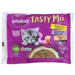 Whiskas Tasty Mix Kitten Chicken & Tuna In Jelly