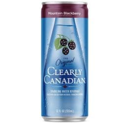 Clearly Canadian Sparkling Beverage Can Blackberry