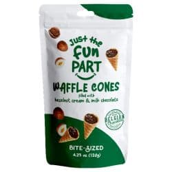 Just The Fun Part Waffle Cones with Hazelnut Cream & Milk Chocolate