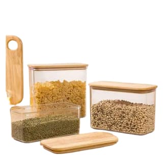Storage Canister Wooden Lid