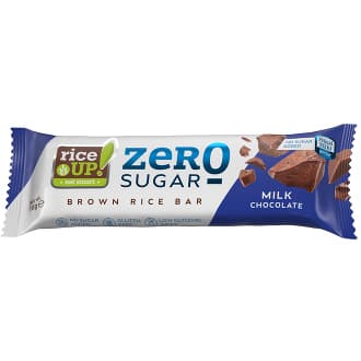 RiceUp! Zero Sugar Brown Rice Bar, Milk Chocolate