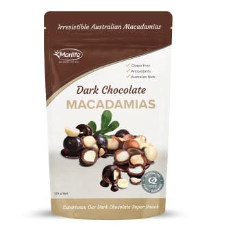 Morlife Dark Chocolate Coated Macadamia