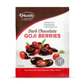 Morlife Dark Chocolate Coated Goji Berries