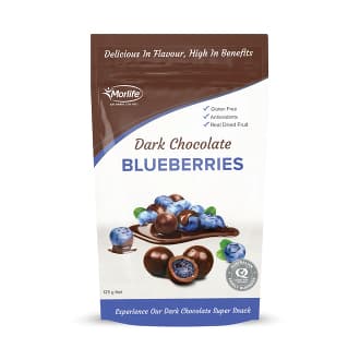 Morlife Dark Chocolate Coated Blueberries