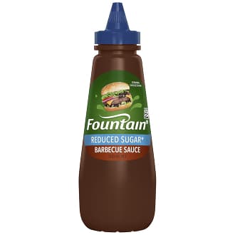 Fountain Barbecue BBQ Sauce Reduced Sugar Squeeze Bottle