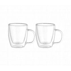 Bestmark Borosilicate Double Wall Glass Cup Set 160 ml