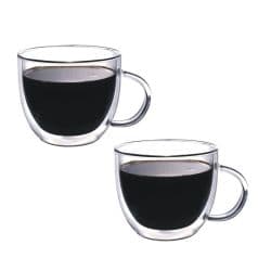 Bestmark Borosilicate Double Wall Glass Cup Set 350 ml