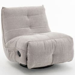 Rocking & Swivel Recliner Linen - Light Grey