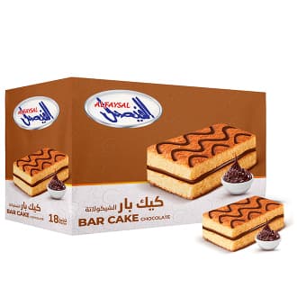 الفيصل كعكة بار طبقات بكريمة الشوكولاتة