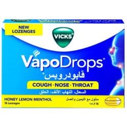 Vicks VapoDrops Honey Lemon Menthol 16pcs