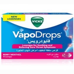 Vicks VapoDrops Berry Menthol 16pcs