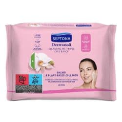 Septona Dermasoft Orchid & Plant-Based Collagen Wipes