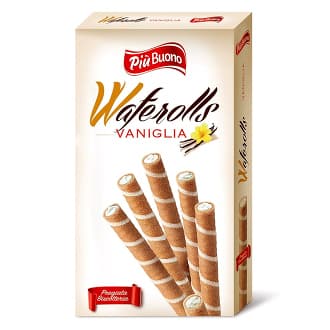 Piu Buono Wafer Rolls Vaniglia