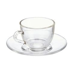 Vivalto Glass Coffee Mug And Saucer