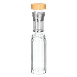 Vivalto Double Walled Glass Thermos Flask With Infusion Filter
