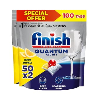 Finish Quantum Dishwasher Detergent Lemon