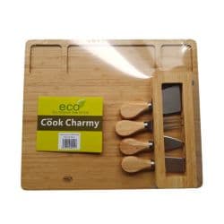 Bamboo Cheese Board With Tool