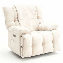 Rocking & Swivel Power Massage Recliner Beige