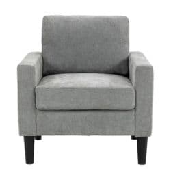 Single Seater Sofa Linen Grey