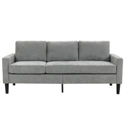 Three Seater Sofa Linen Grey