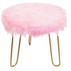 Pink Fluffy Stool