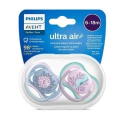 Philips Avent Ultra Air Pacifier (Girls) 6-18M