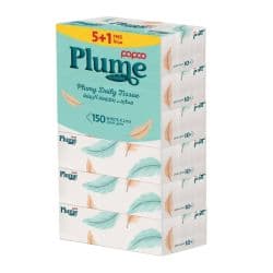 Papco Plume Facial 2 Ply Tissues 5+1 Free