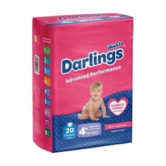 Darlings Advanced Size 4+ Super Maxi (10-20Kg)