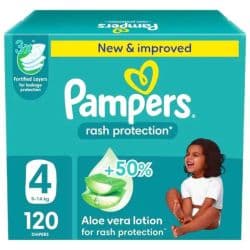Pampers Rash Protection Taped Size 4 (9-14 Kg)