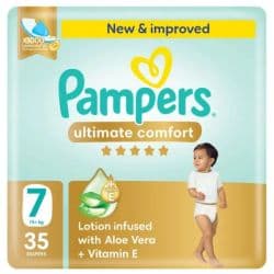 Pampers Ultimate Comfort Taped Diapers Size 7 (15+ kg)