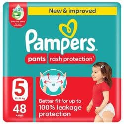 Pampers Rash Protection Pants Diapers Size 5 (12-18 kg)